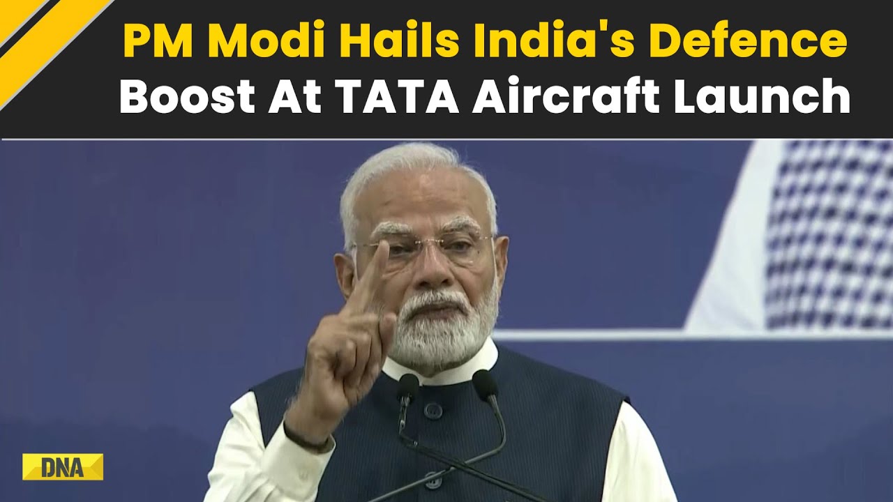 Gujarat: PM Modi Hails India's Defence Manufacturing Milestone At TATA Aircraft Complex Inauguration