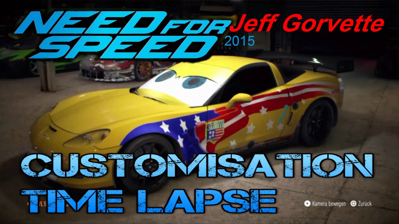 NFS Jeff from Cars 2 Customisation car Time lapse