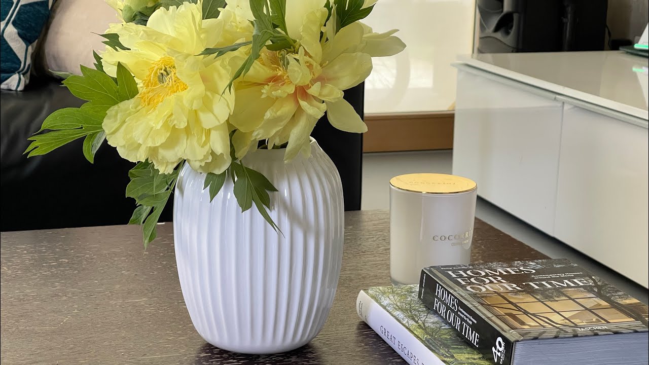 Poda de Peonia y arreglo💐