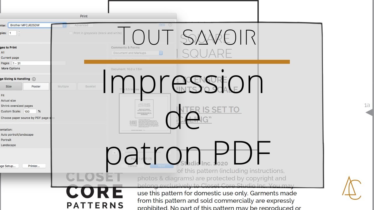 Tout savoir | Impression de patron PDF