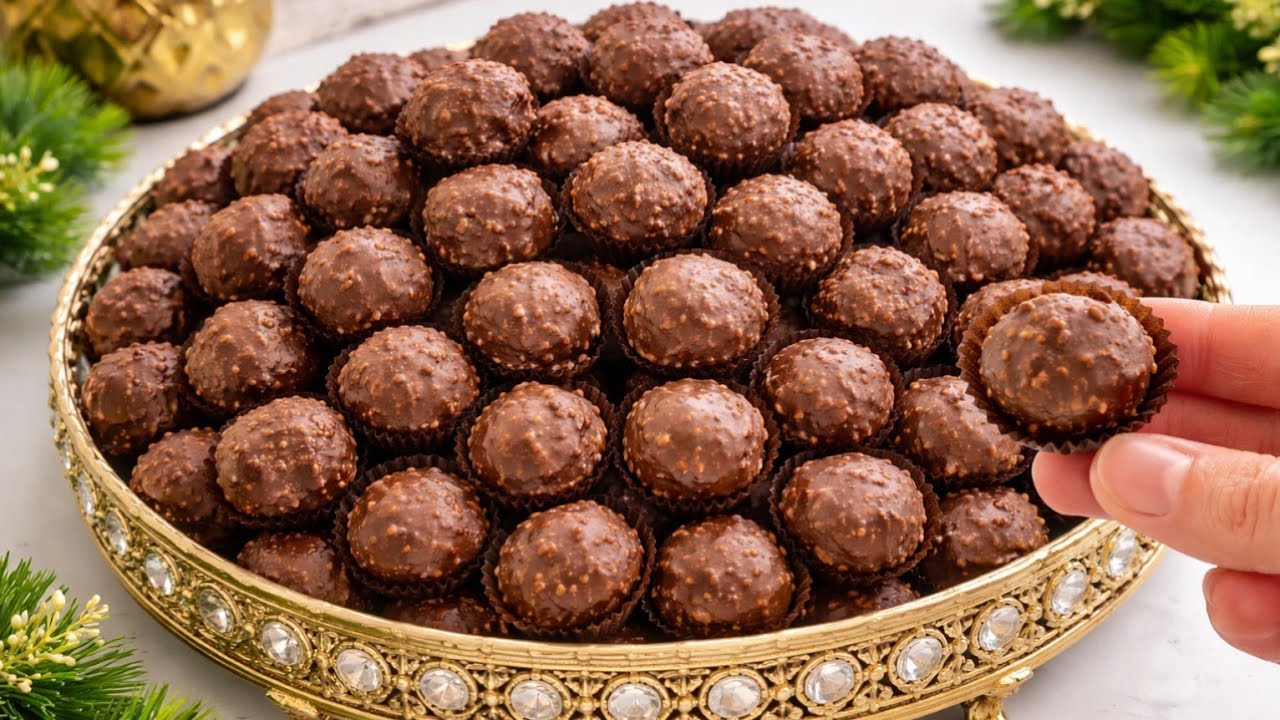بغيتي حلوة للعيد سهلة وبدون فرن❗️شوفي هذه وجربيها😍ثلاتة مكونات فقط كدجي خطيييرة #حلويات العيد 2026