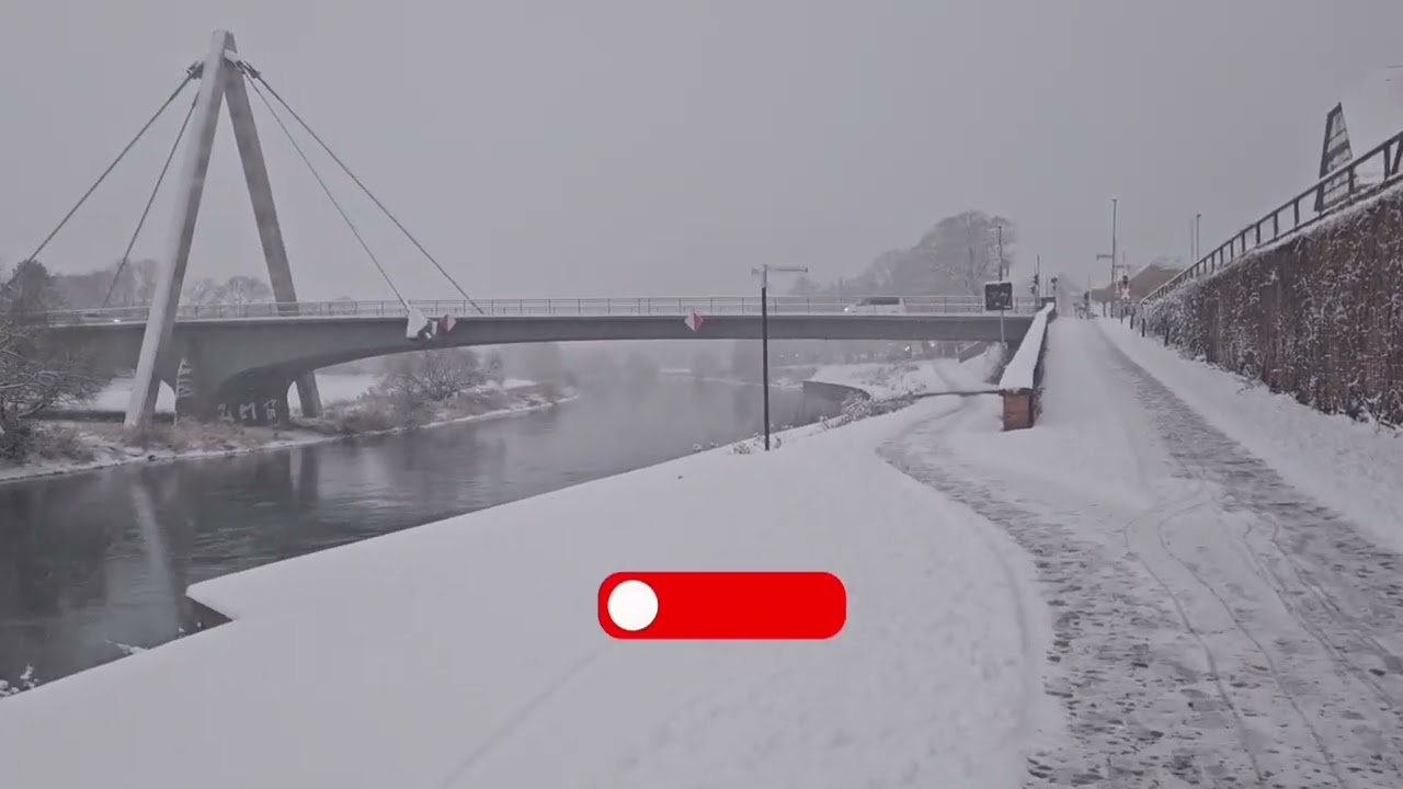 A peaceful snowy day in Germany, shown in a full❄️ Ein ruhiger Schneetag in Deutschland