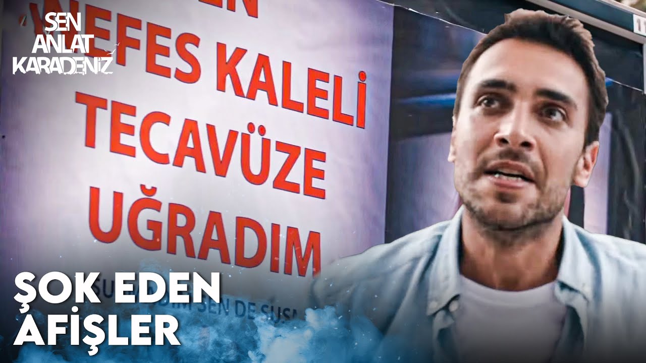 Tahir'i çıldırtan afişler Trabzon sokaklarında!  - Sen Anlat Karadeniz