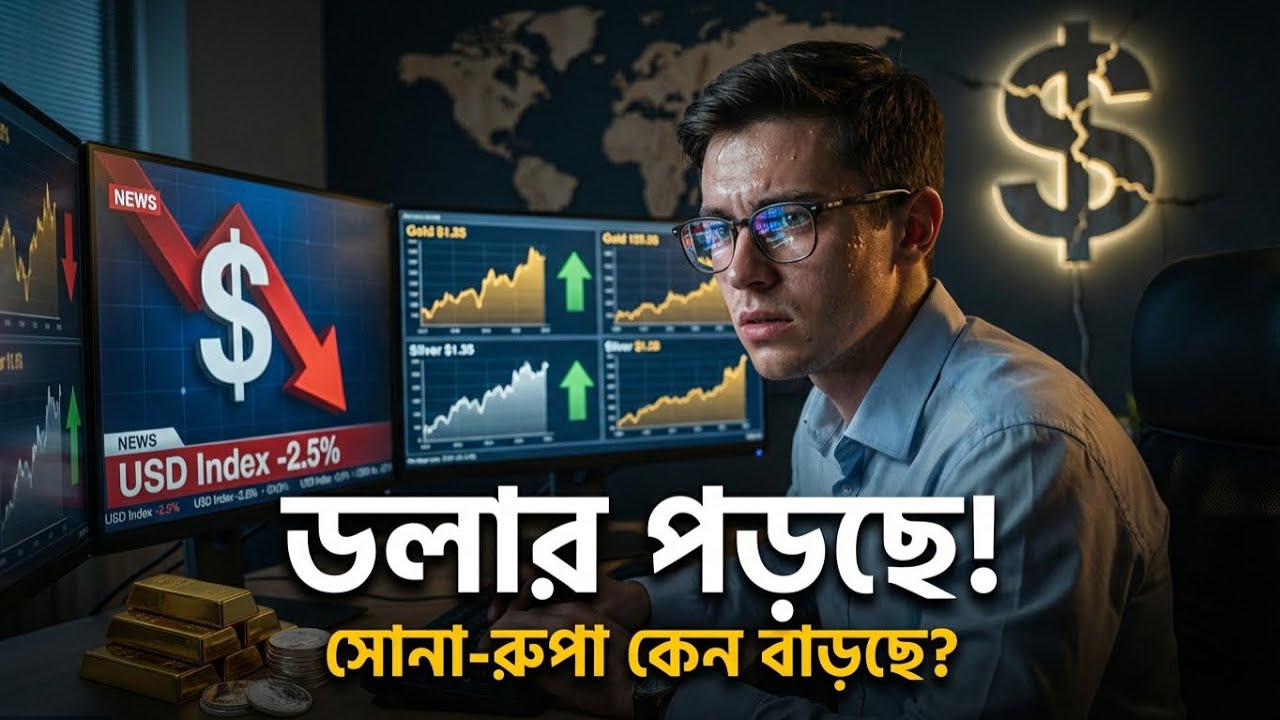 ডলারের পতন ও মূল্যবান ধাতুর উর্ধ্বগতি: পর্দার আড়ালের আসল গল্প | Economic Crisis Explained