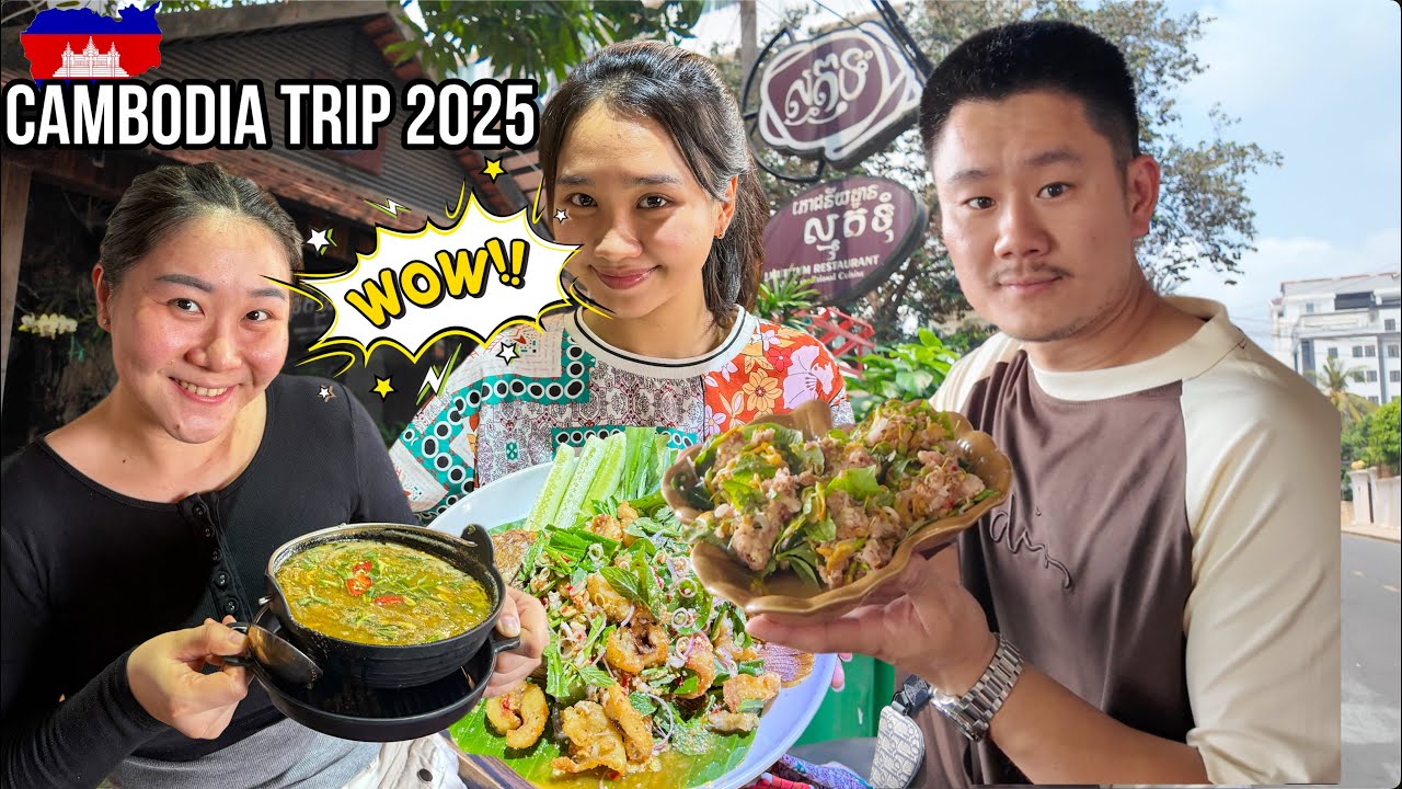 Delicious Khmer Food In Phnom Penh, Cambodia 🇰🇭 | បាយថ្ងៃត្រង់នៅភោជនីយដ្ឋានល្មុតទុំ | (4K)