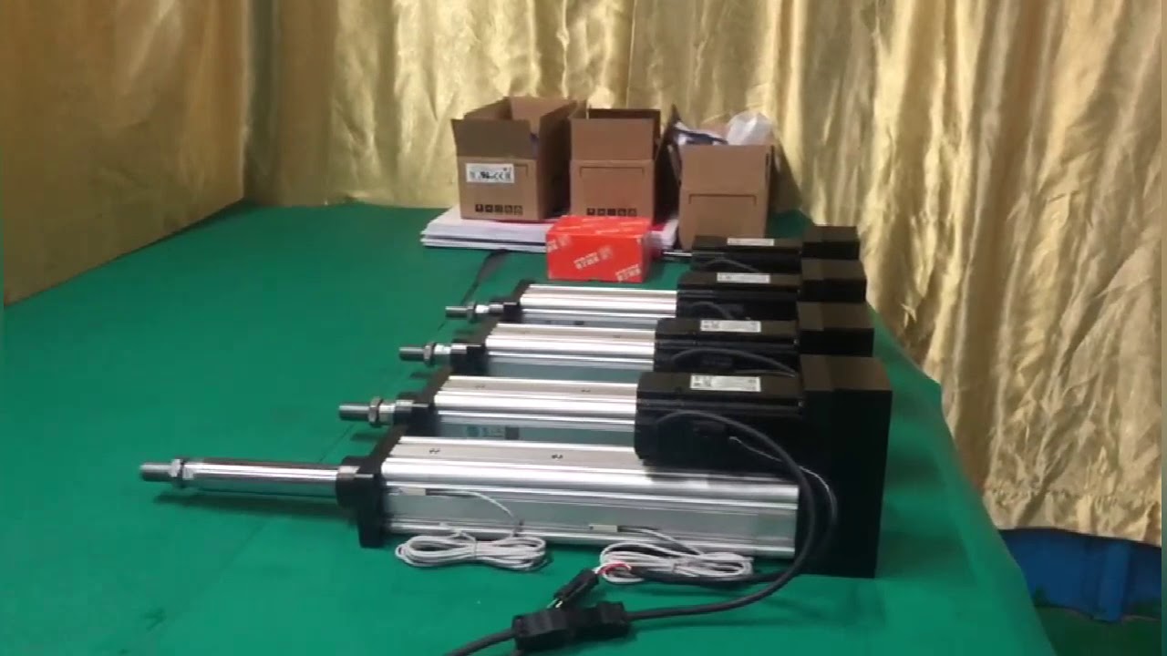 300kg Load Light Duty Electric Lifting Linear Actuator with DC Servo Motor Drive