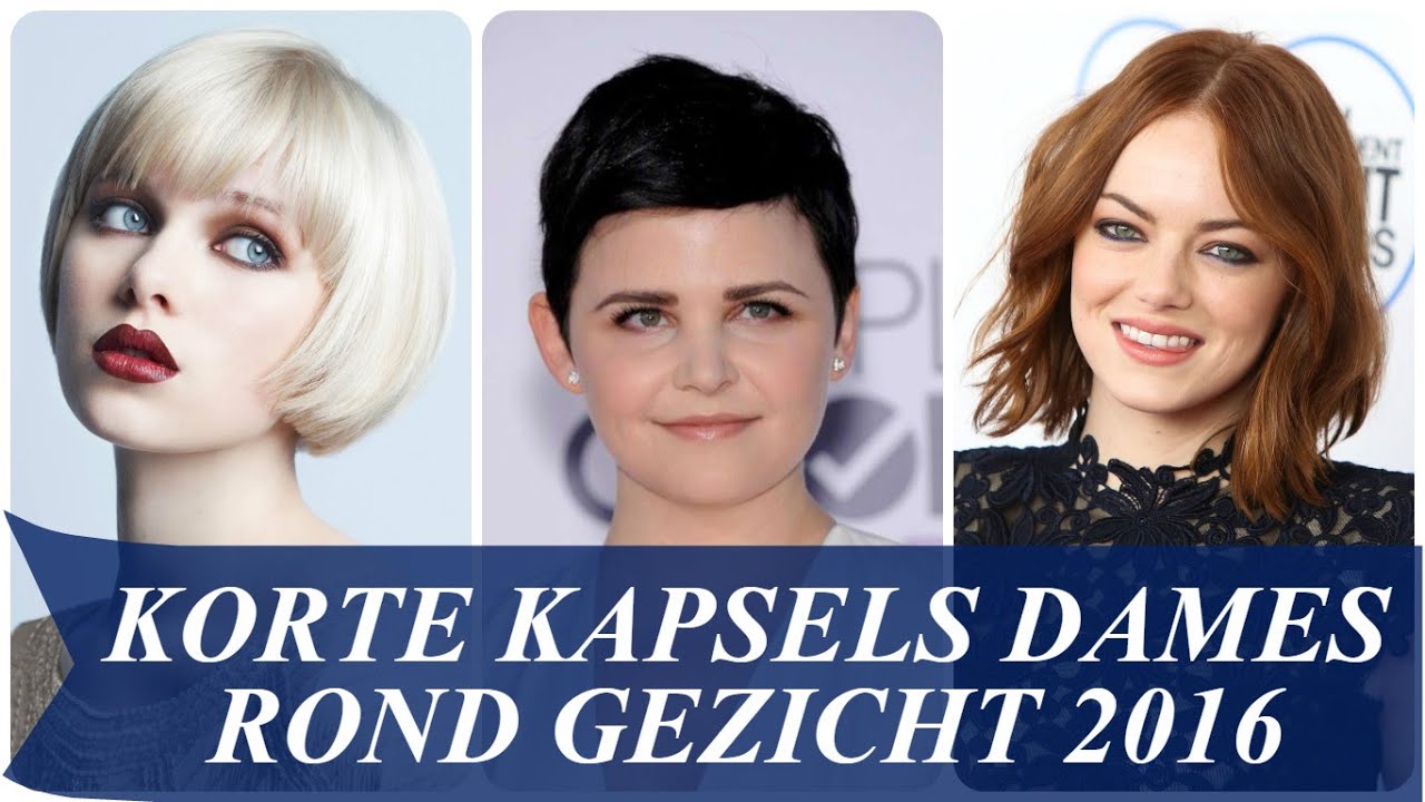 Korte kapsels dames rond gezicht 2016