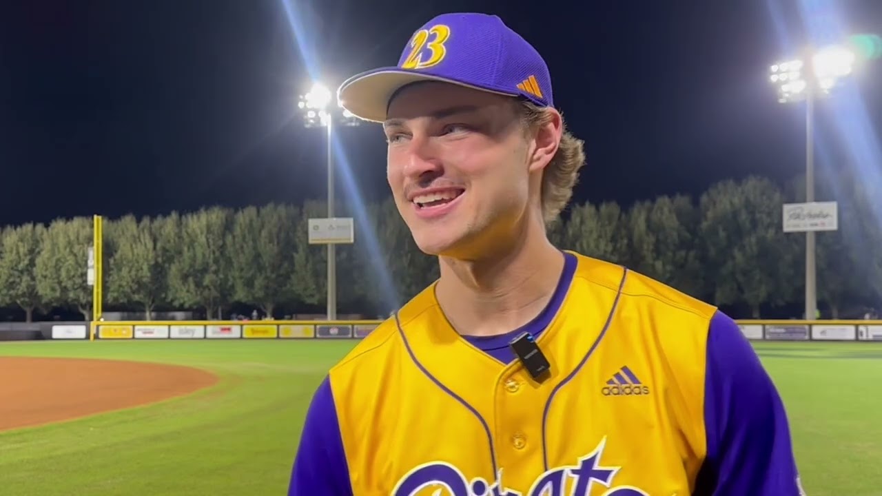 ECU Baseball’s Matt Lashley, Gavin Van Kempen, and Cliff Godwin after the win against Troy