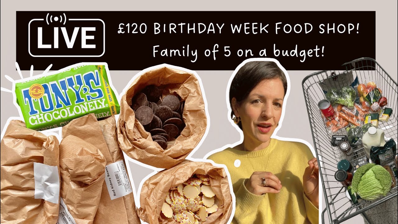 &pound;120 Budget for a Birthday Week Food Shop | How did we do for our family of 5?!