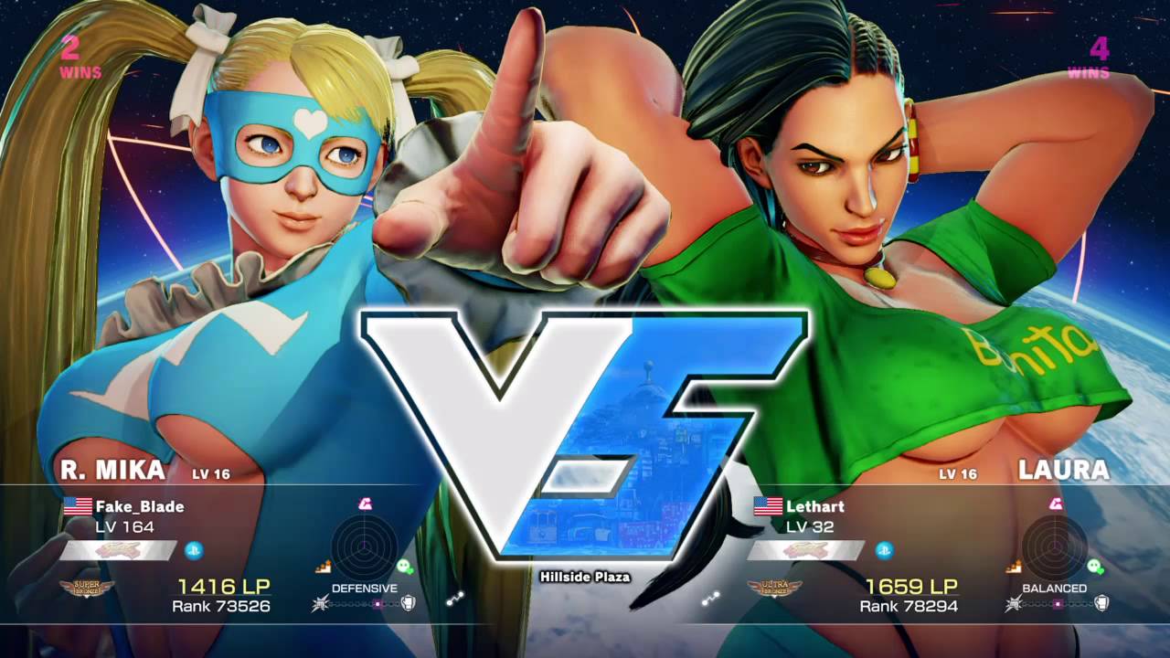 SF5 (R.Mika) Fake_Keyblade vs (Laura) Lethart