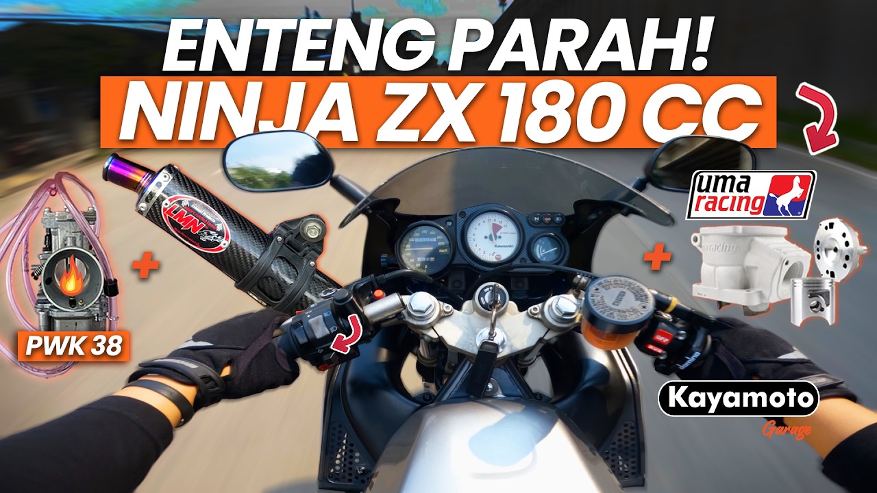 ENTENG PARAH‼️ MOTOR 2 TAK 180CC | Ninja ZX 150 RR Blok 65mm UMA RACING + PWK 38‼️ PNP NINJA SS RR R