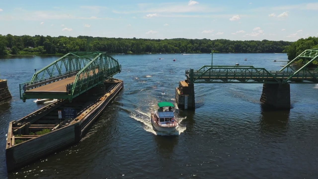 Boating on the Merrimack River - Rock's Village Bridge