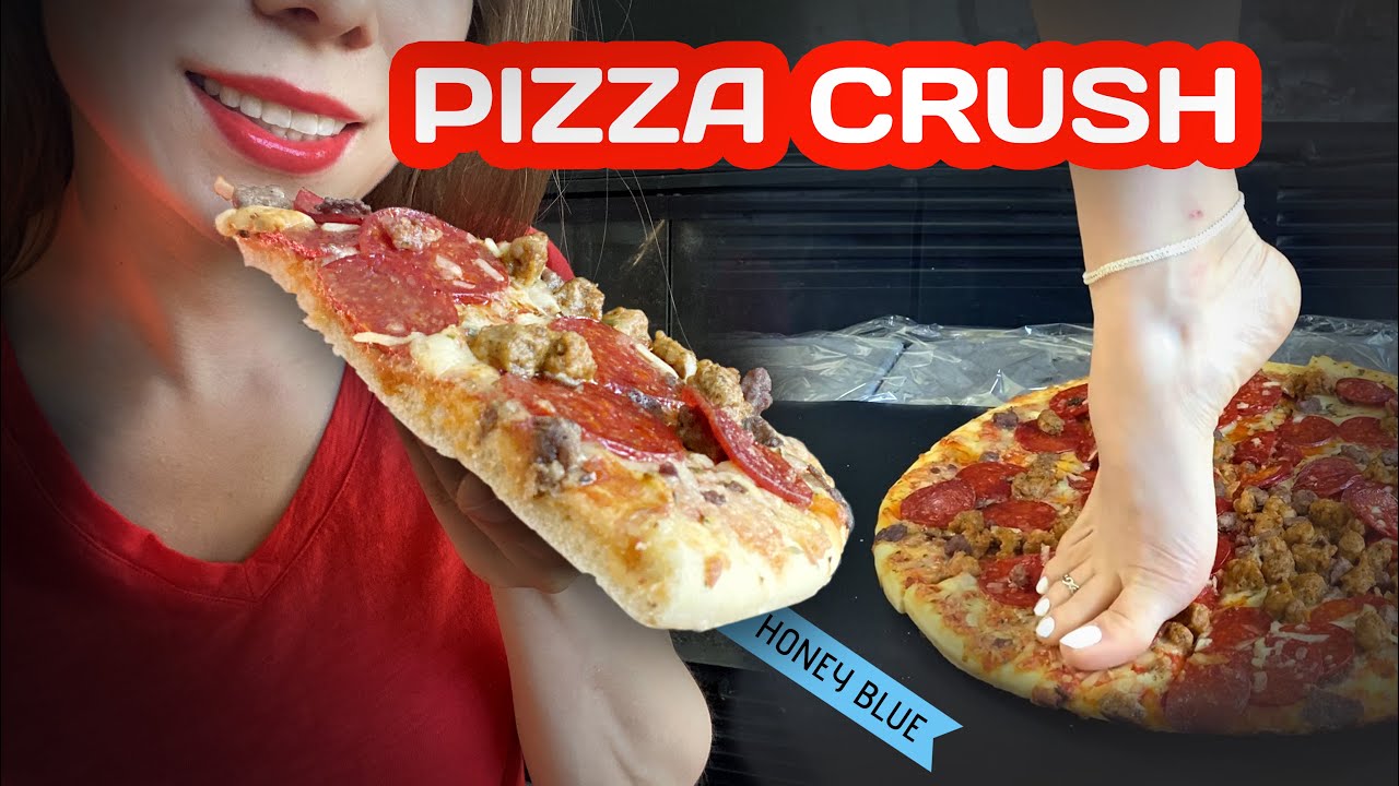 BAREFOOT PIZZA CRUSH | ASMR & CRUSHING