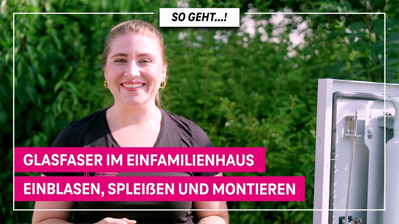 Telekom Glasfaser-Hausanschluss: Wie kommt die Glasfaser ins Einfamilienhaus?