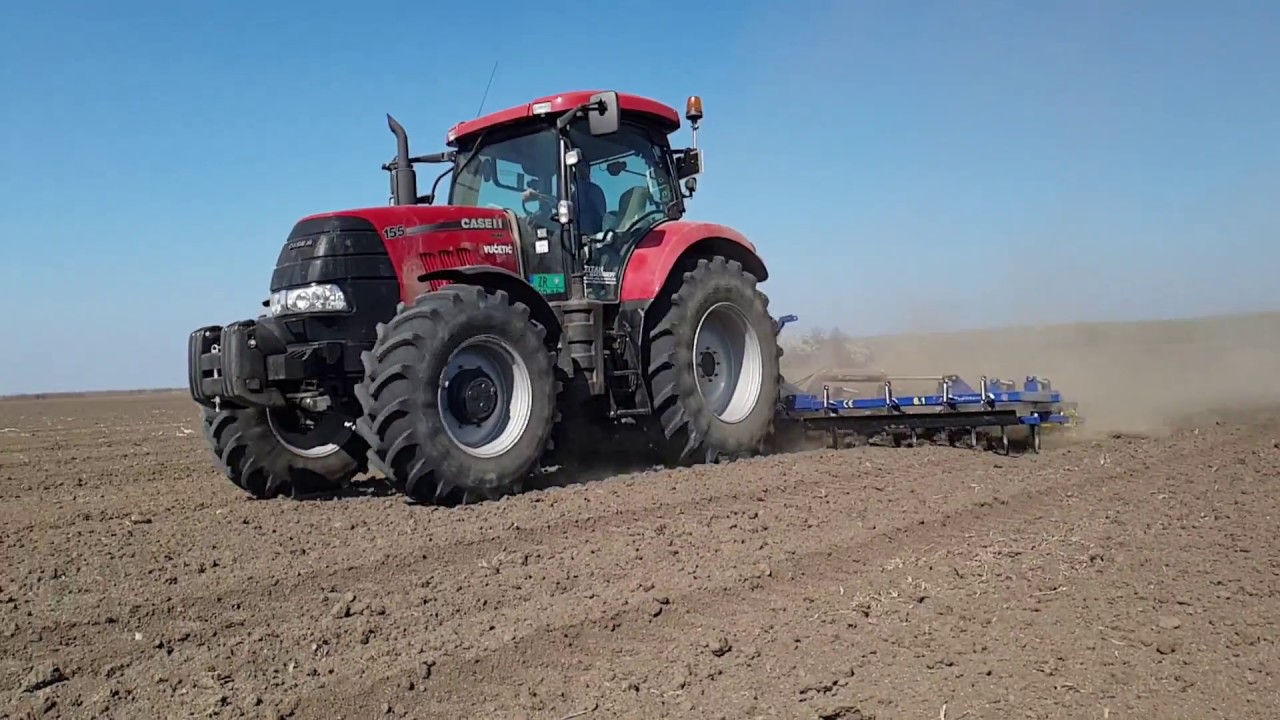 Case IH Puma 155 cultivation with Tupanjac 6.1 m ( Drljanje )