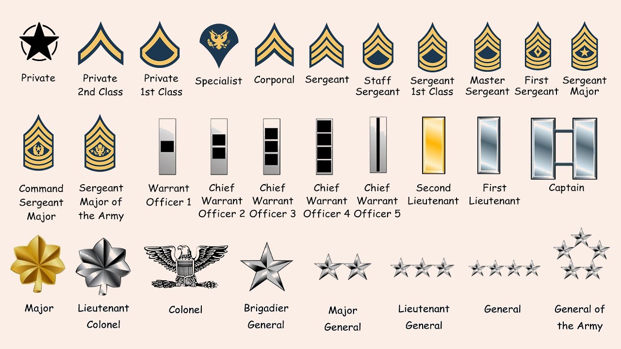 Every Rank in the U.S Army Explained in 15 Minutes.