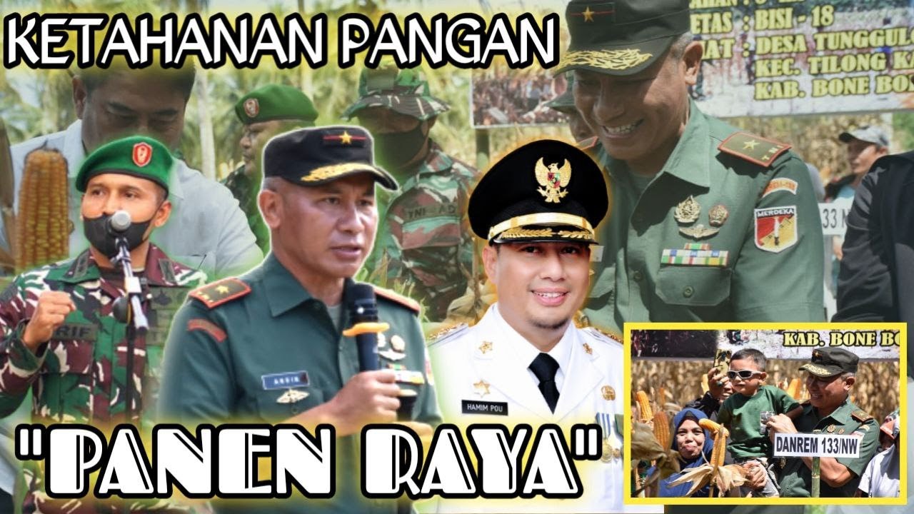 Kegiatan Panen Raya (Ketahanan Pangan) Wilayah Kodim 1304/Gorontalo, Korem 133/Nani Wartabone