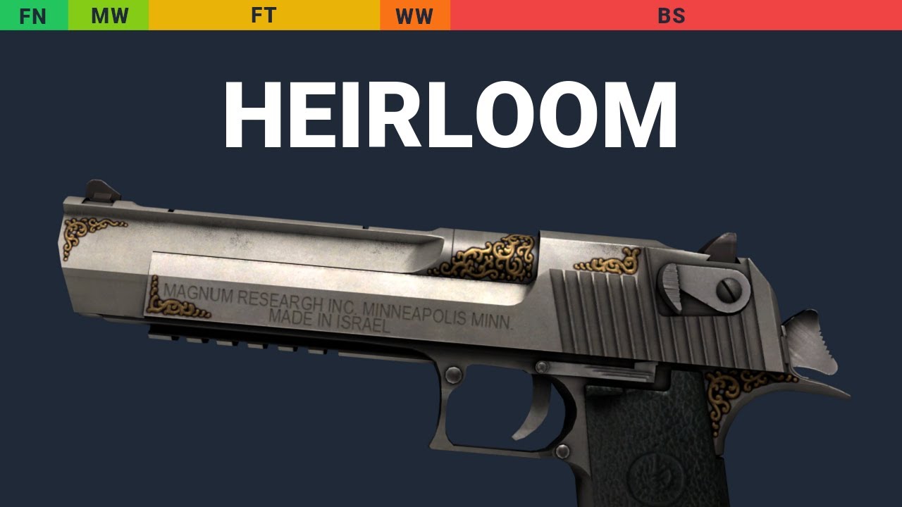 Desert Eagle Heirloom - Skin Float And Wear Preview