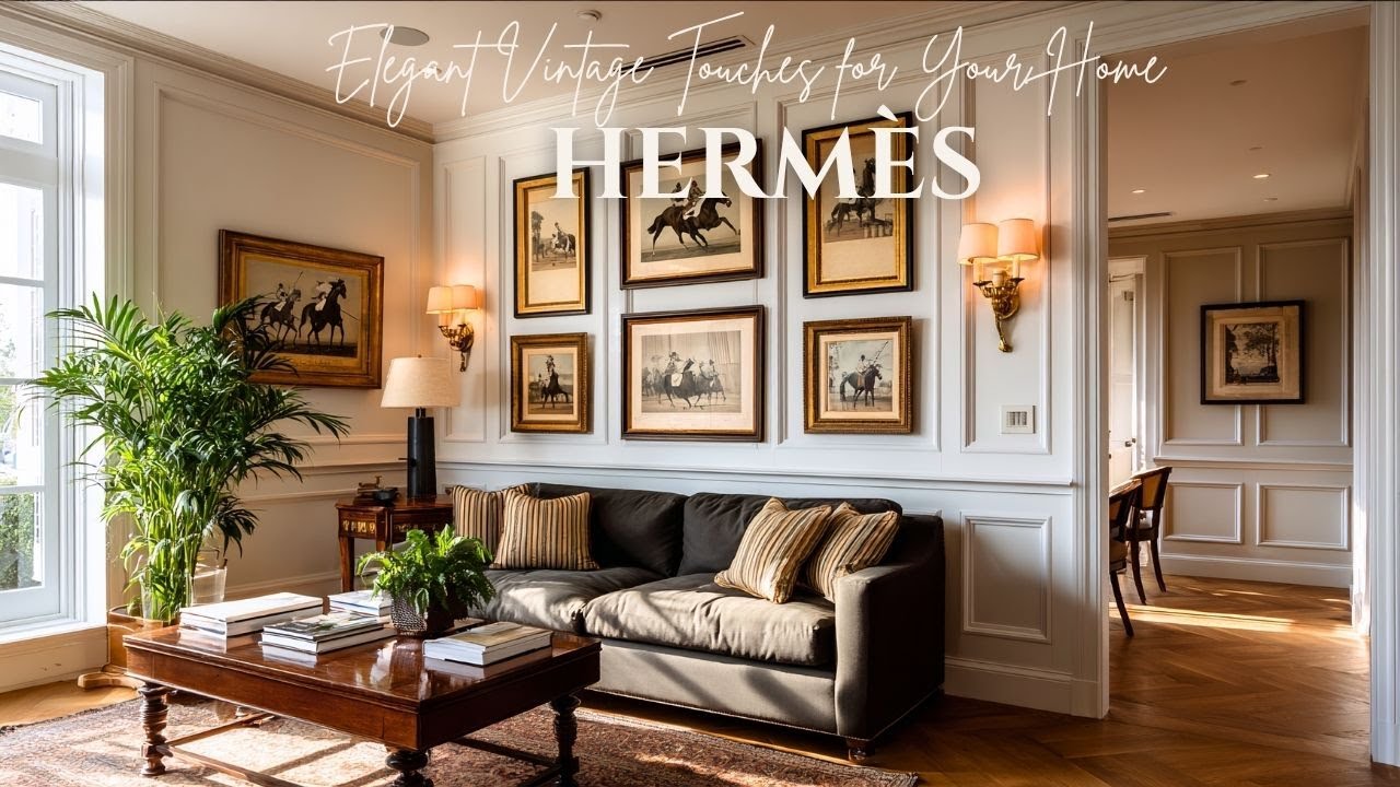 Equestrian Inspired Summer Decor by Herm&egrave;s  Elegant Vintage Touches for Your Home