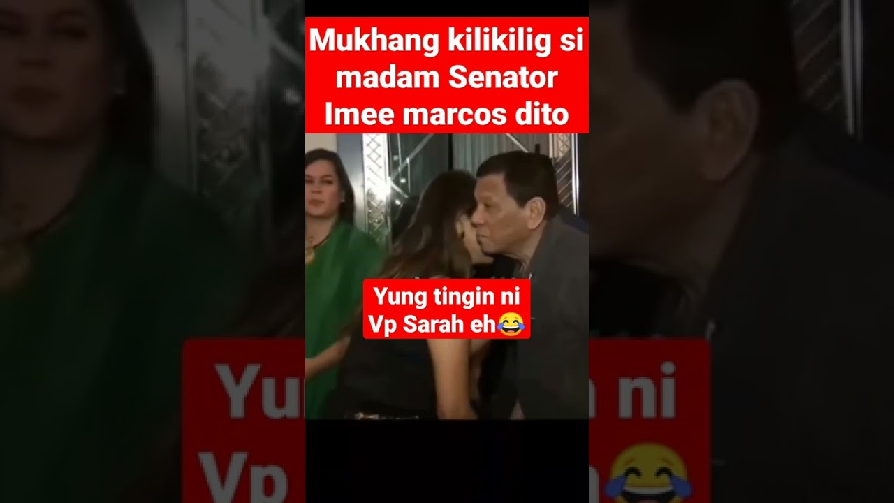 Sen.Imee Marcos Kinilig kay Dating Pangulong Rodrigo Duterte❤️😁#marcosduterte #shorts