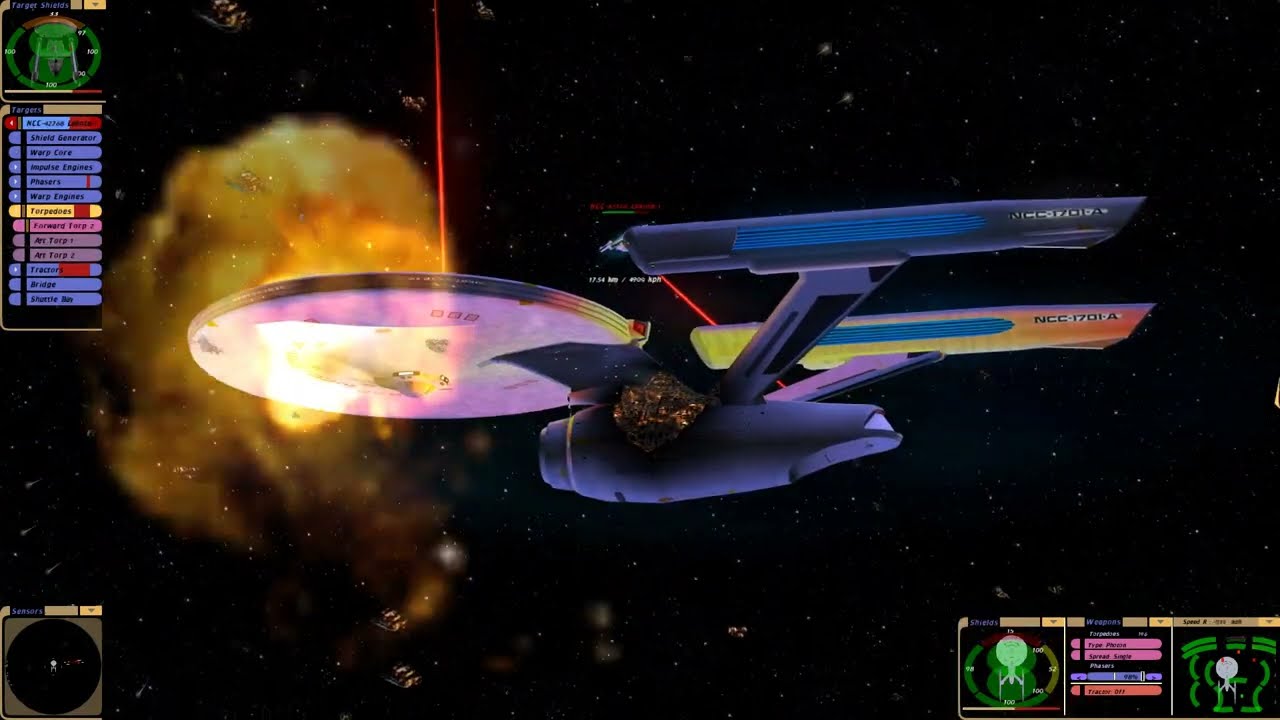 USS Enterprise A Dominion War Refit vs USS Lakota