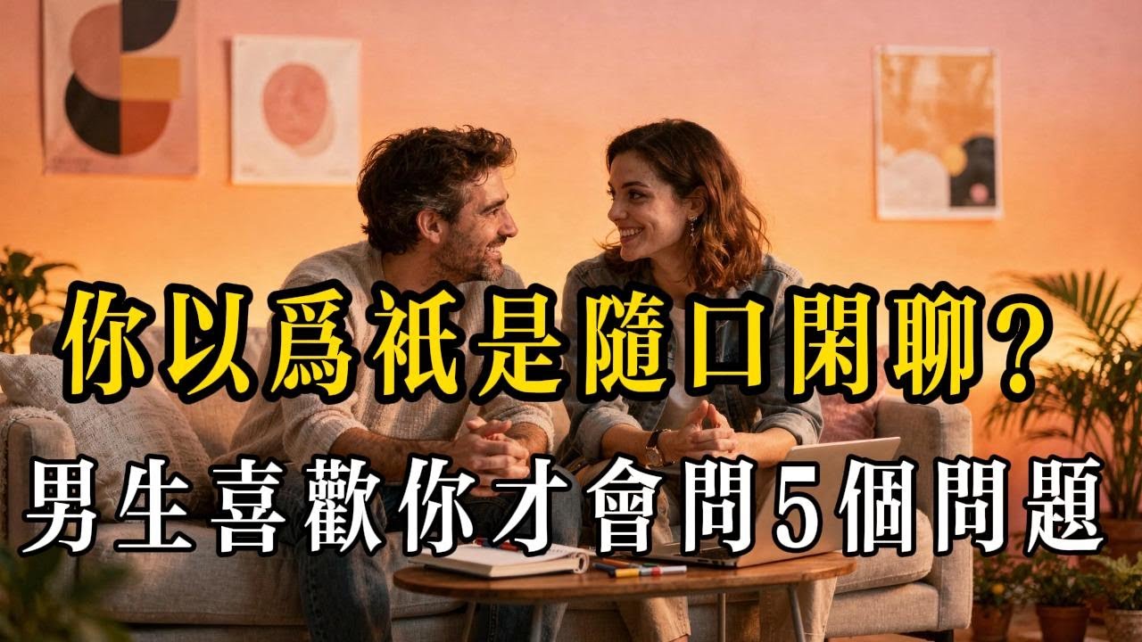 男生喜歡你才會問的 5 個問題，你以為只是隨口閒聊？