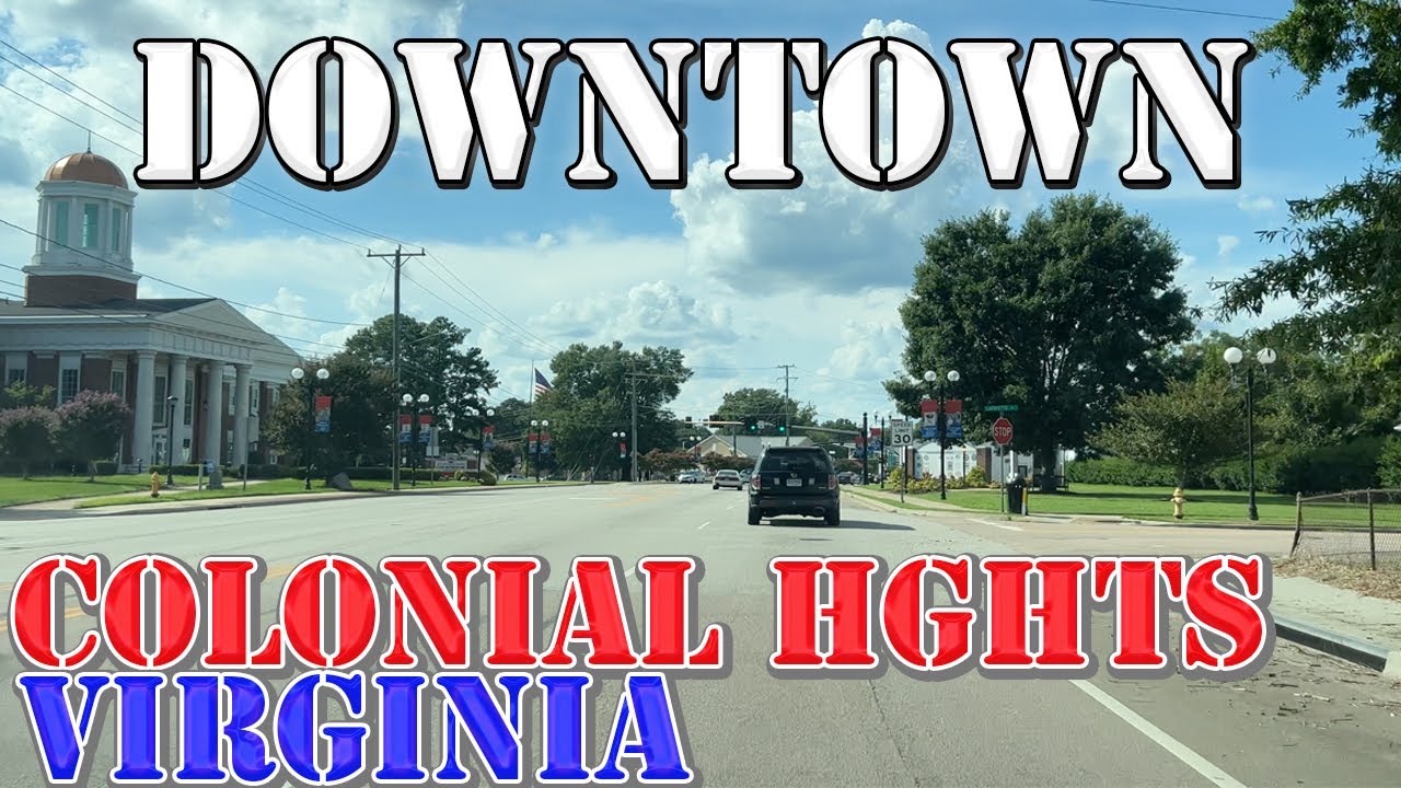 Colonial Heights - Virginia - 4K Downtown Drive