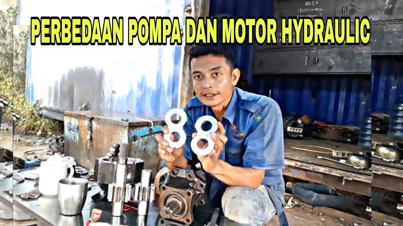 Cara membedakan pompa  hydraulic gearpump dengan motor hydraulic