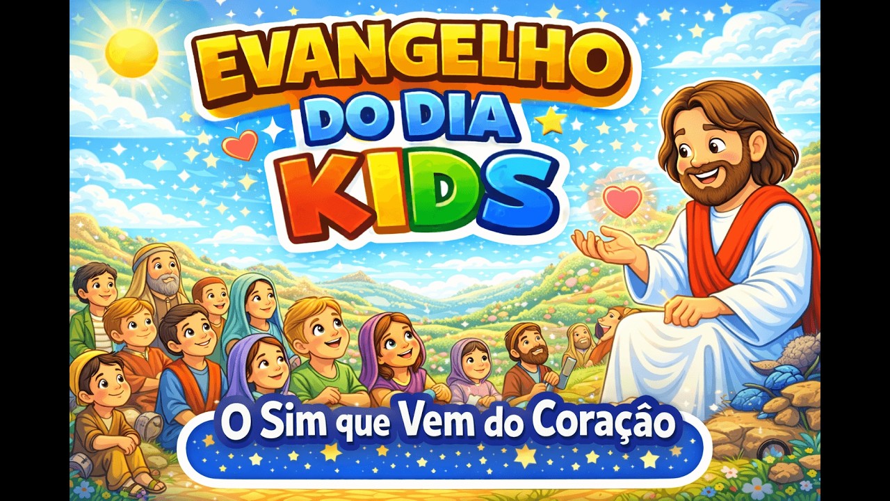 Evangelho do Dia Kids - 15/02/2026- O sim vem do Coração