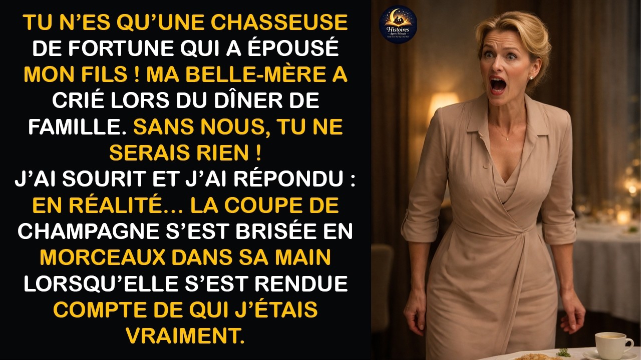 Après que ma belle-mère m’a traitée de « chasseuse de fortune », j’ai révélé le vrai propriétaire…