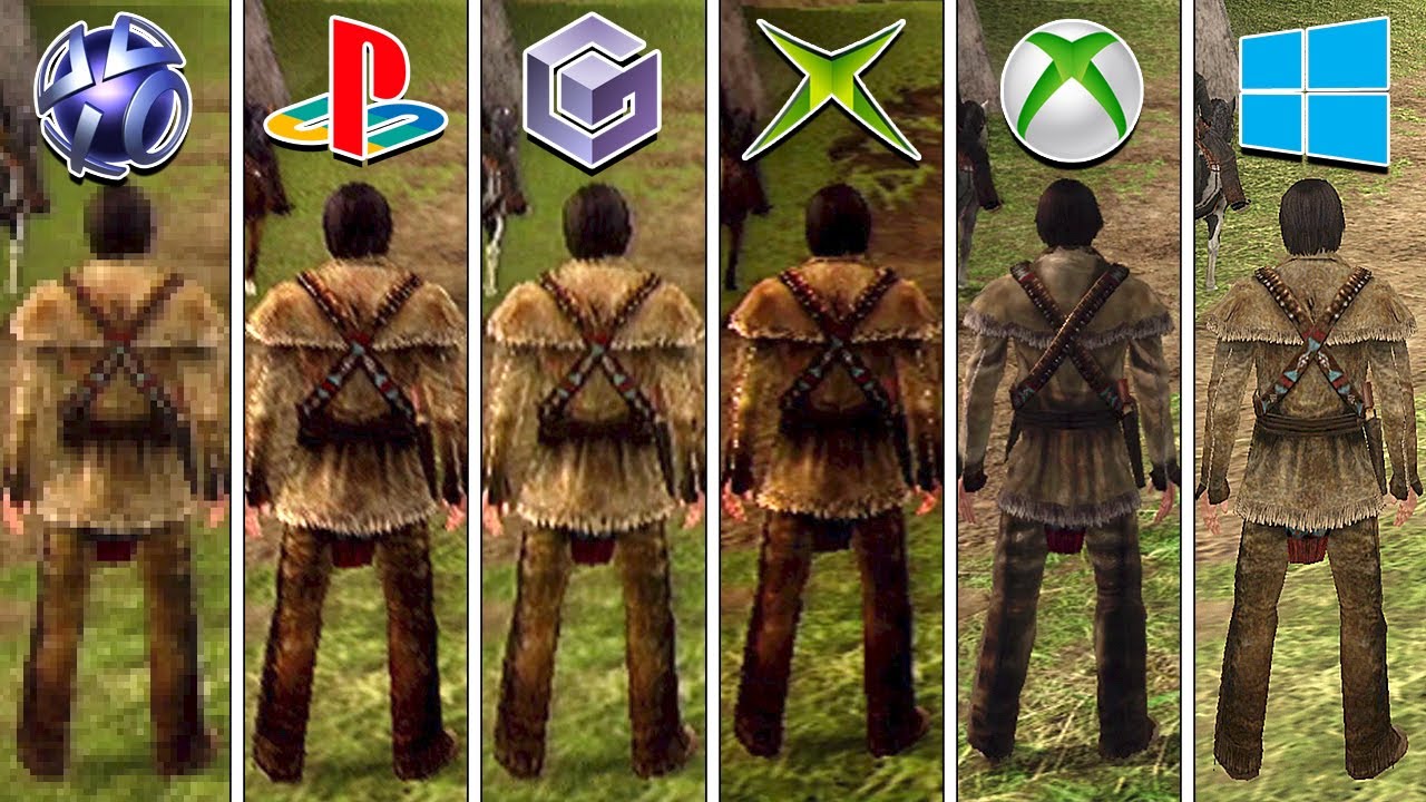 Gun 2005 - PSP vs PS2 vs GameCube vs XBOX vs XBOX 360 vs PC (Graphics Comparison)