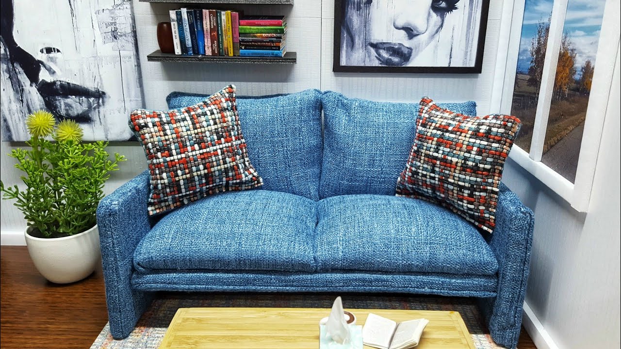 DIY - Doll Living Room - Store Away Binder Room