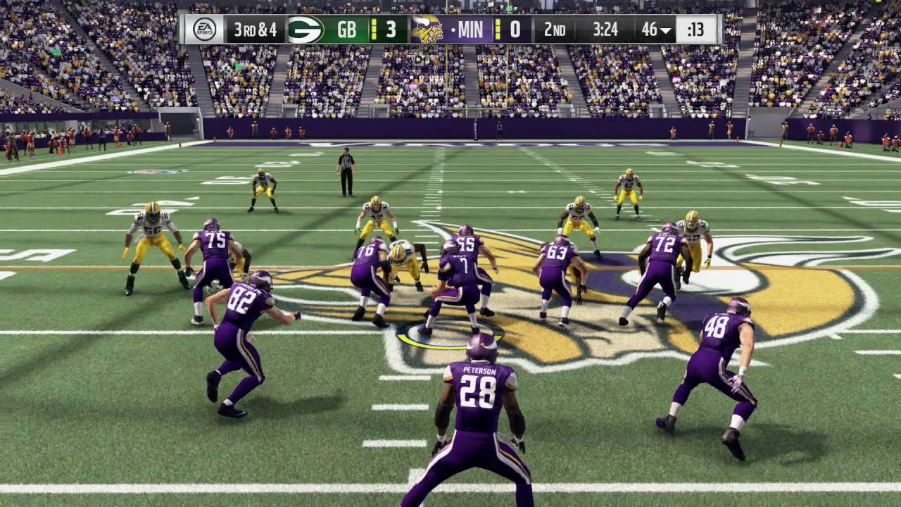 Madden 17 - Packers @ Vikings w/Sam Bradford