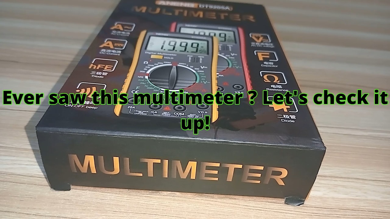 Let's Unwrap ANENG Multimeter DT9205A