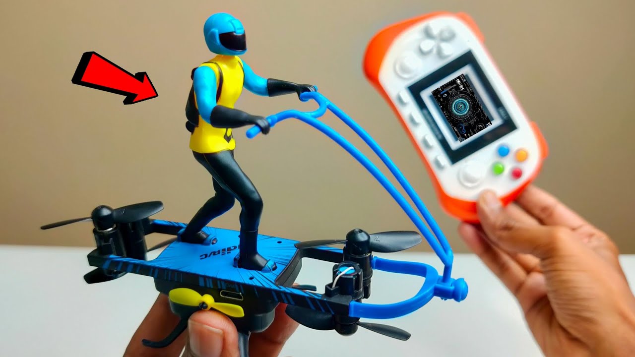 RC Flying JetMan Drone Vs RC MotorBike Drone Vs RC HoverBoard Drone Unboxing - Chatpat toy tv