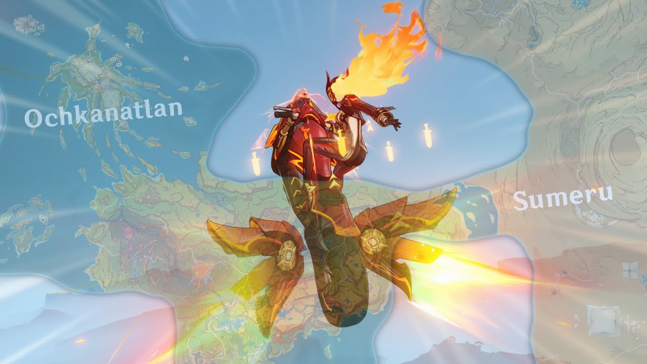 Can we GLIDE from Ochkanatlan to Sumeru without landing? | Genshin Impact