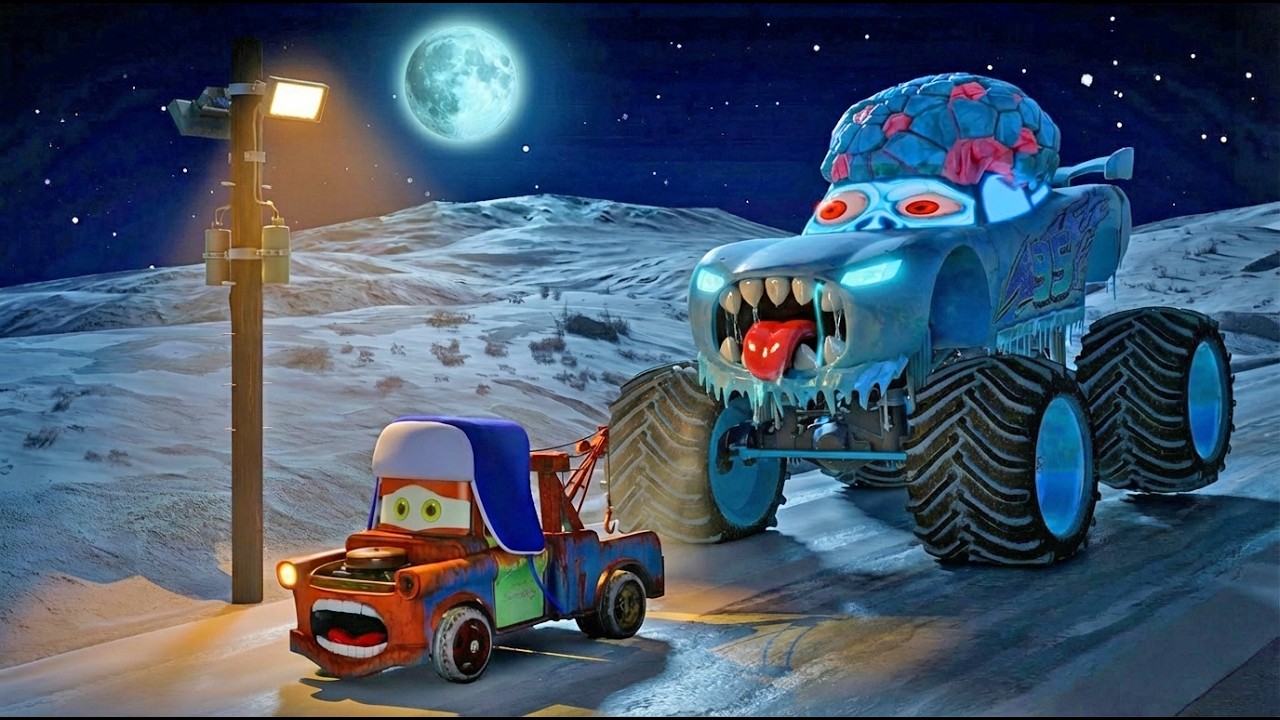 MATER 🆚ICE MCQUEEN MONSTER TRUCK | Beamng Drive