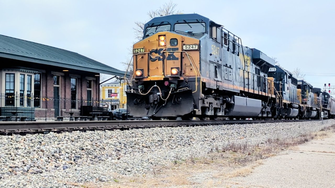 Southbound CSX mixed manifest on track two 