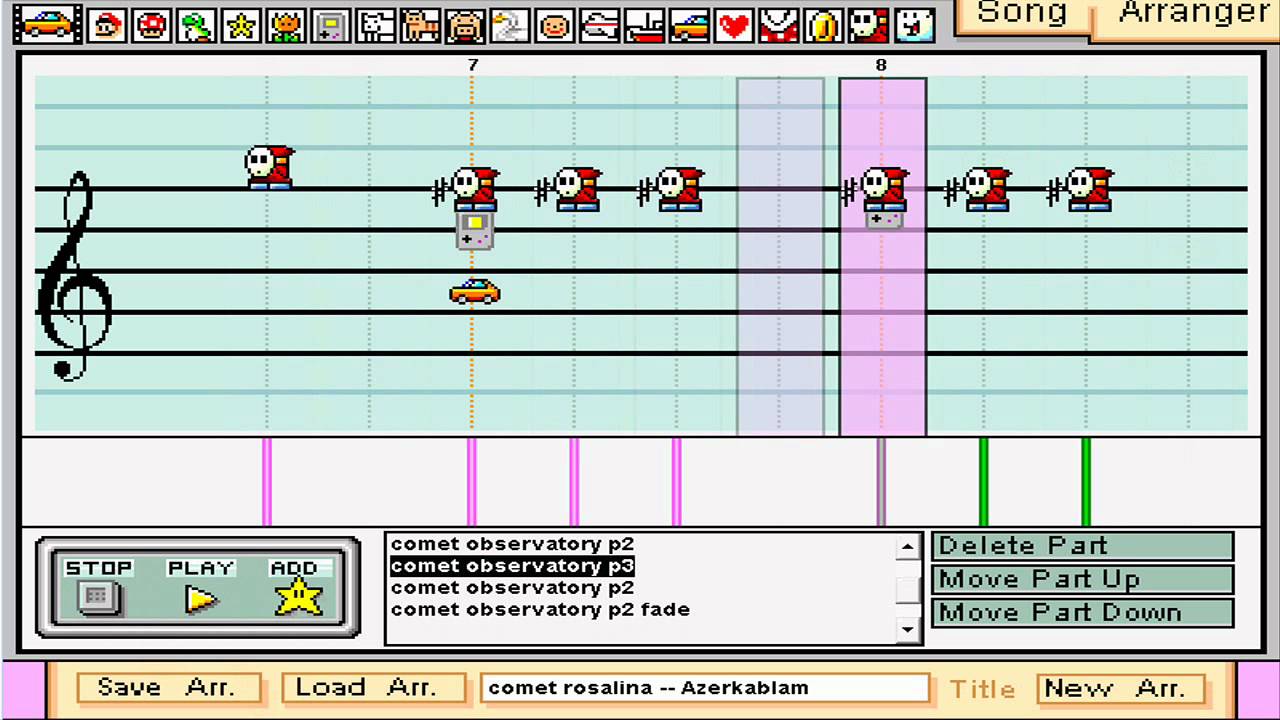 Rosalina's Comet Observatory - Super Mario Galaxy on Mario Paint Composer
