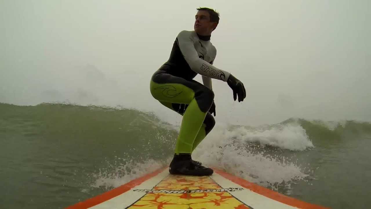 Surfing Hells Mouth, Abersoch using GoPro Hero 3 Black Edition
