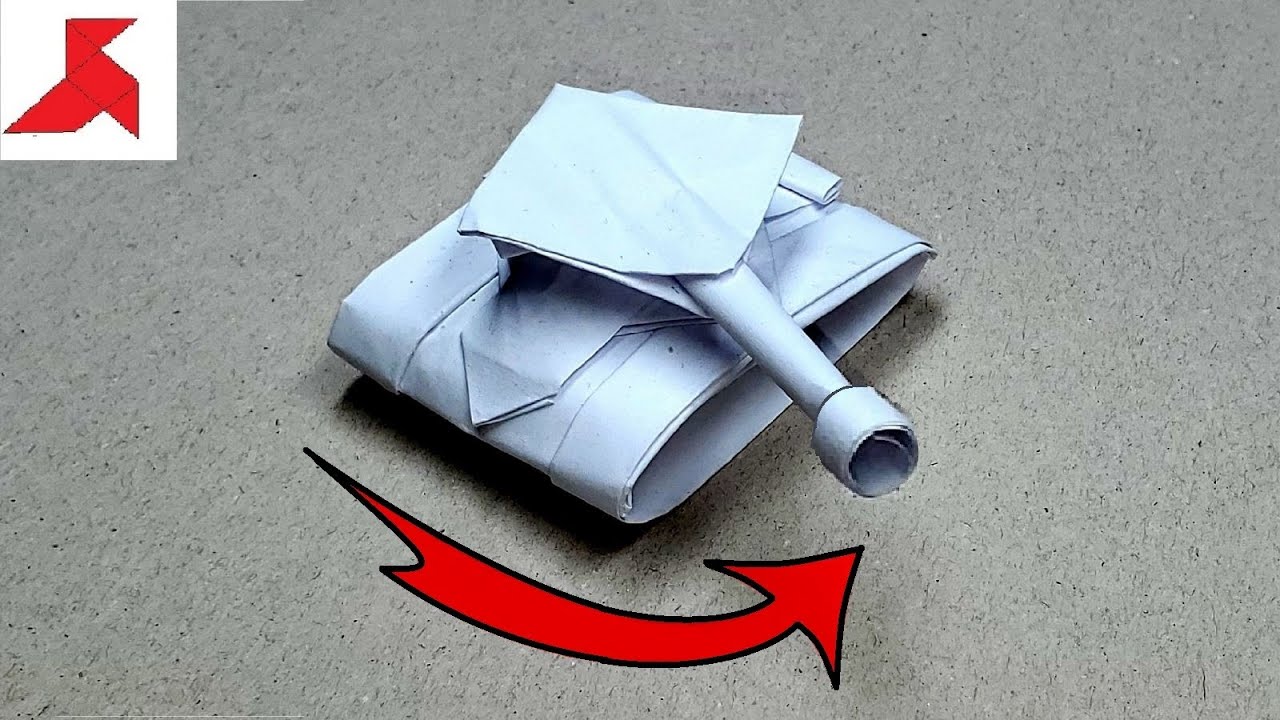 DIY 💥 Как сделать ТАНК С КРУТЯЩЕЙСЯ БАШНЕЙ из бумаги А4