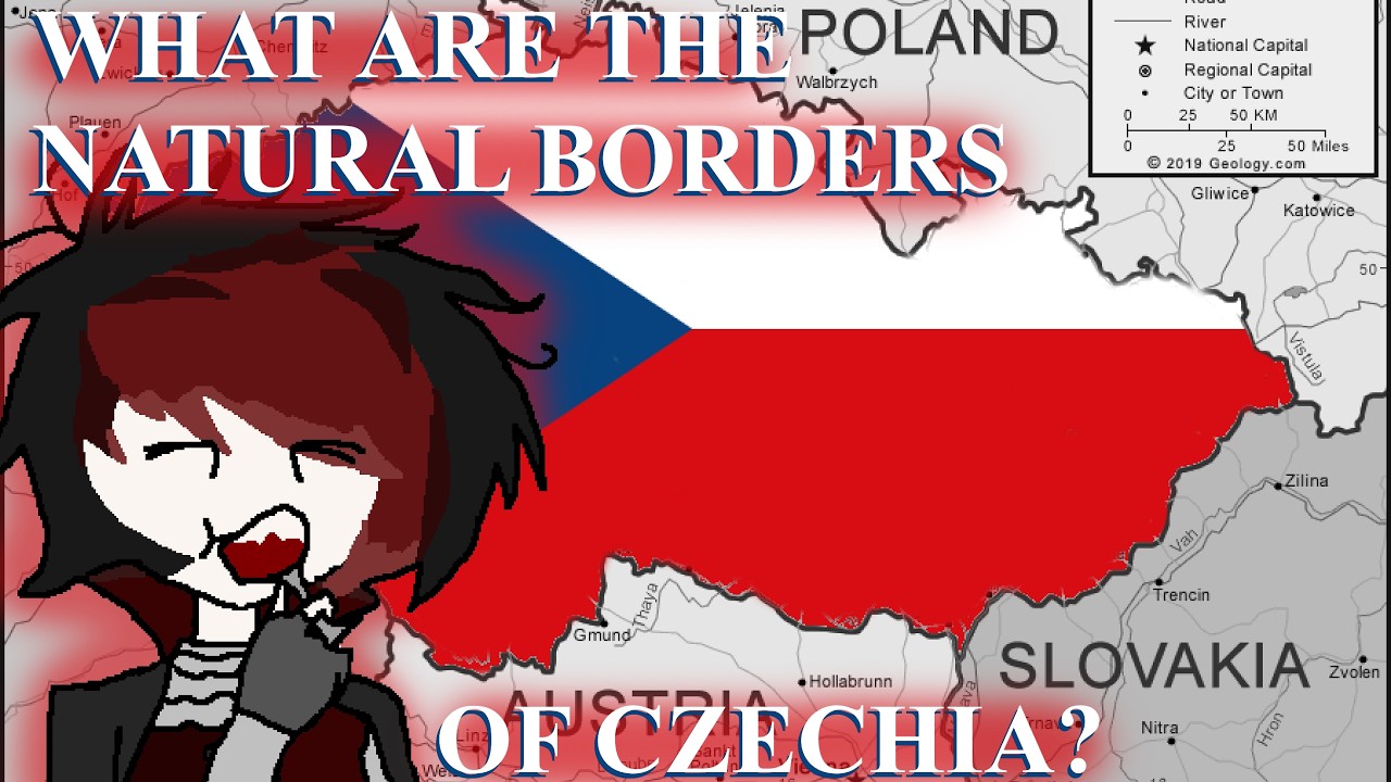 What are the natural borders of Czechia?
