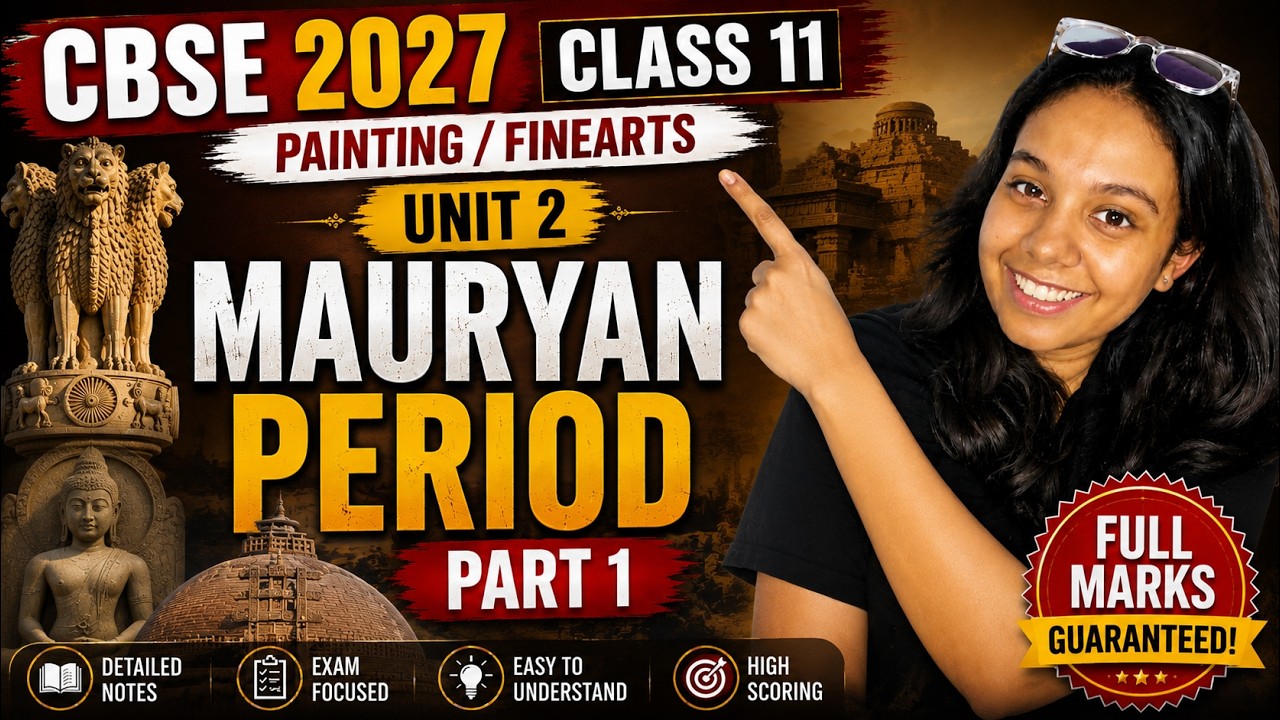 CBSE Class 11 Painting/Fine Arts | Mauryan Period Part 1 - Prerna Mam #class11 #class11finearts