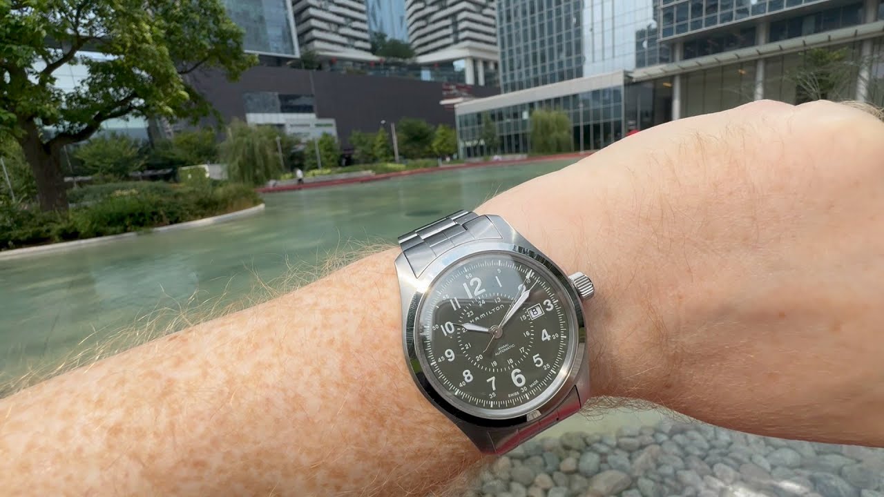 Hamilton Khaki Field Auto (42mm, Green) H70605163 - Three Years Later (Love Park)