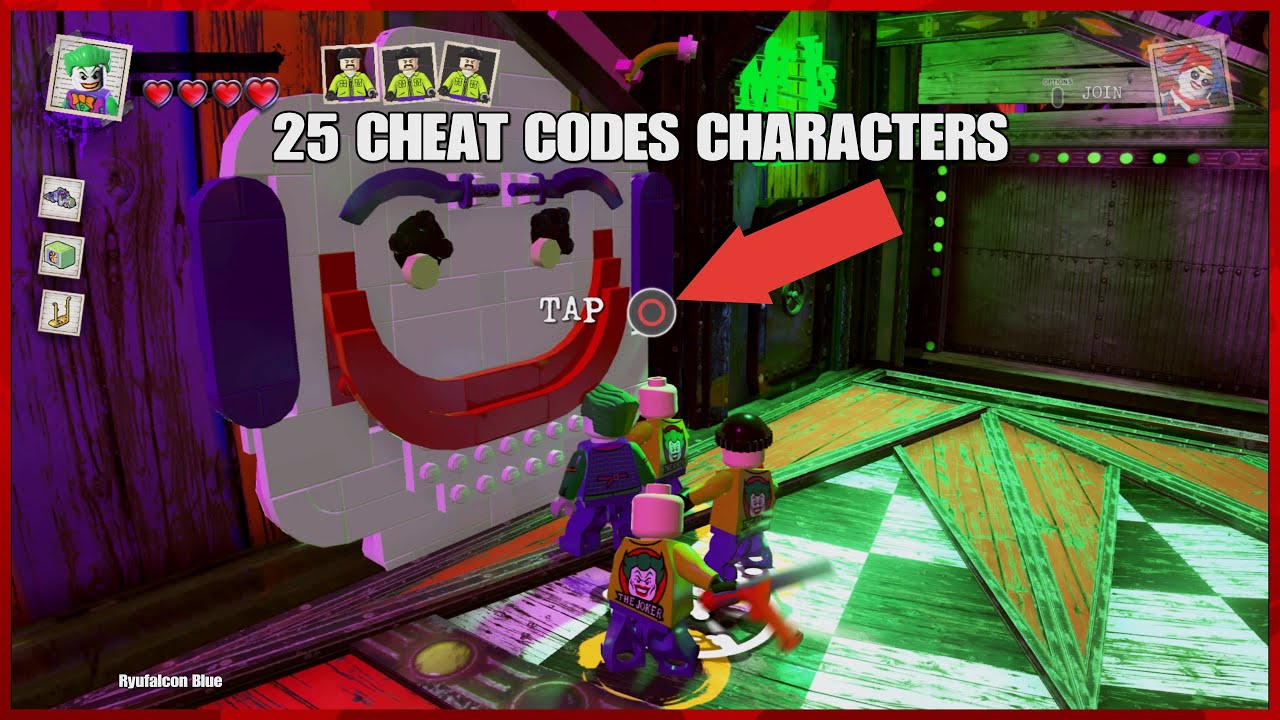 Cheat Codes 25 Characters |LEGO DC Super-Villains PS4 HDR |Ryufalcon Blue