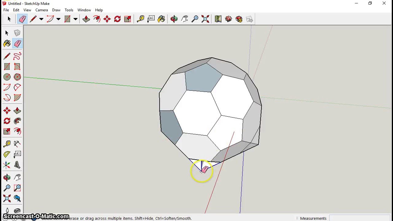 How to make a soccer ball in SketchUp