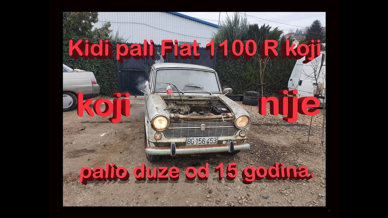 Kidi pali Fiat 1100 R koji nije palio 15 godina.