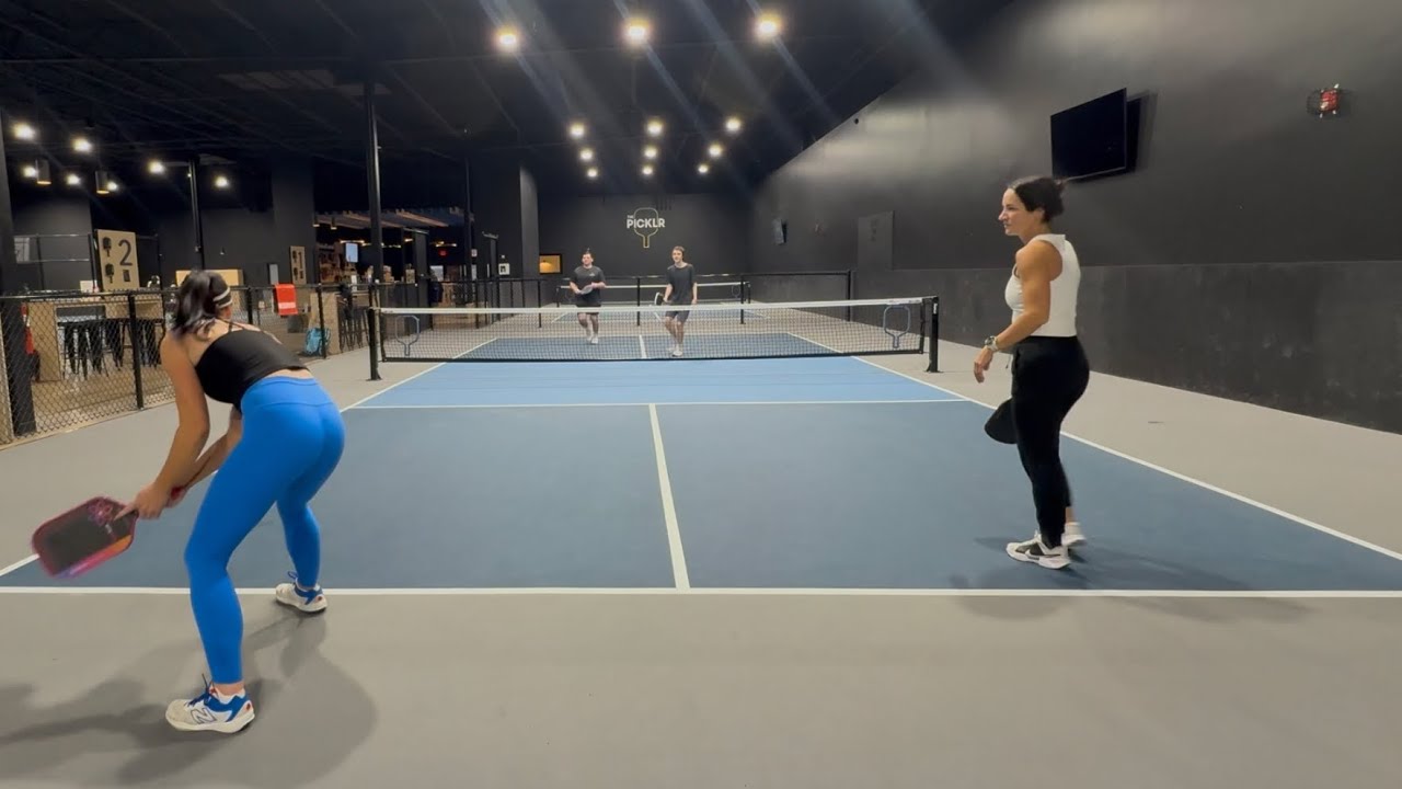 SLC Picklr Girls vs Guys (Camille and Meredith) 