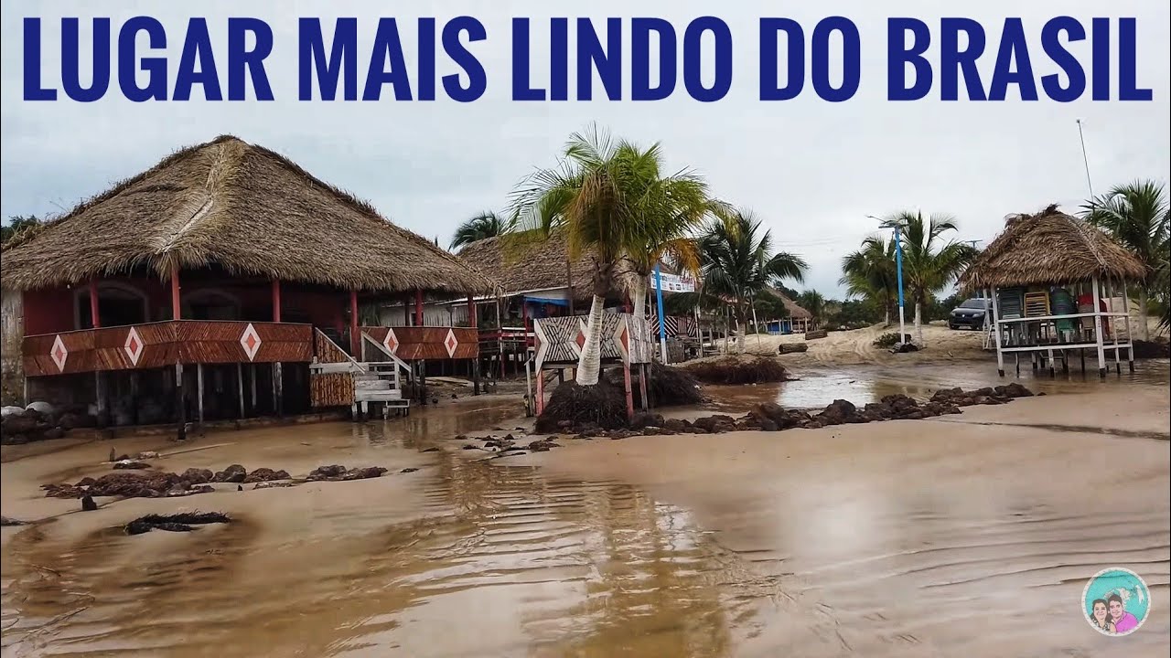 A BELÍSSIMA VILA DE PESQUEIRO COM SUAS CASAS DE MADEIRA SOBRE A AREIA NO MARAJÓ #933