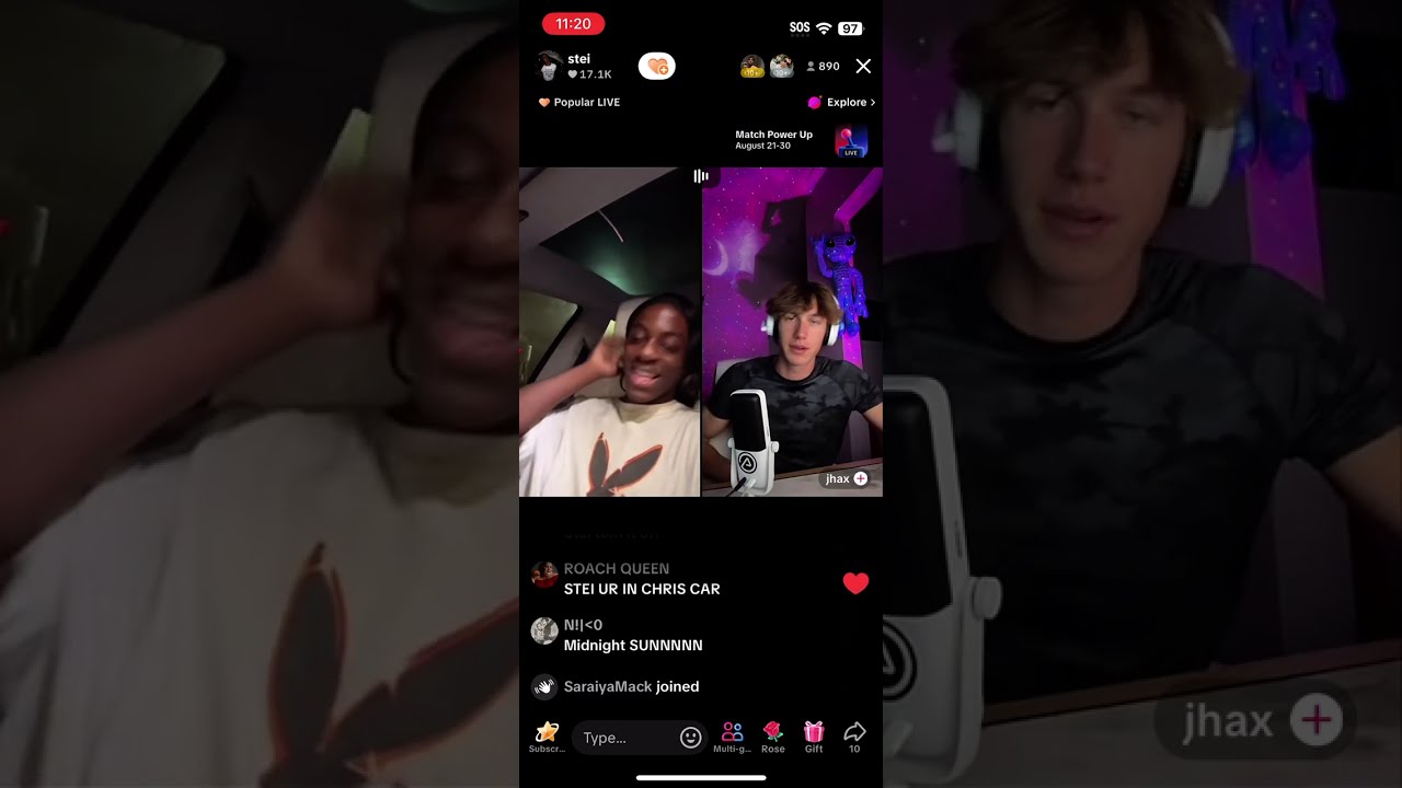 Stei TikTok Live with Ethan & others (8/23/25)